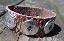 BCO Armband Snake bruin.