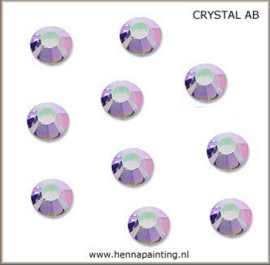 10x Zilver Rose (Crystal AB)- SS16