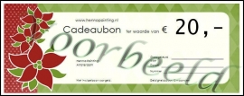 Cadeaubon  t.w.v. € 20,-