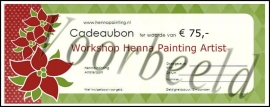 Cadeaubon Henna Painting Artist Workshop