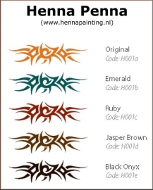 Henna Penna - Black Onyx (Zwart)