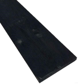 Steigerplank Zwart B kwaliteit 3cm dik prijs per meter