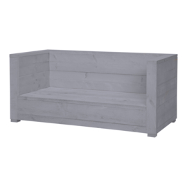 Loungebank Varia 2- zits kleur beton grijs