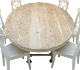 Assortiment Ovale steigerhouten tafels