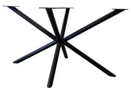 Stalen tafel onderstel model dubbele X ronde koker (lang)