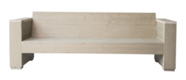 Doe-Het-Zelf bouwpakket loungbank steigerhout massief 3- zits kleur zand