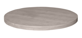 Tafelblad steigerhout Ronda kleur zand diameter 180 (voorraad magazijn artikel)