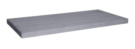 Tafelblad steigerhout Bologna kleur beton grijs afm: L170xB90 cm (voorraad magazijn artikel)