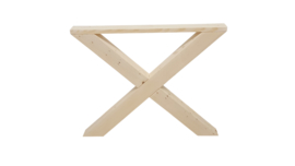 Vuren tafel onderstel model kruis X