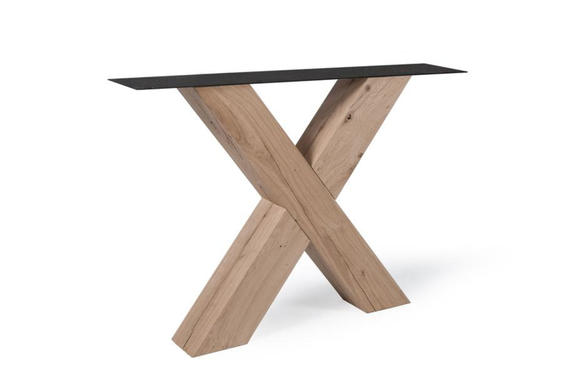 Verrassend Eiken tafel onderstel model kruis X | Tafelpoten Hout | JORG`S FJ-09