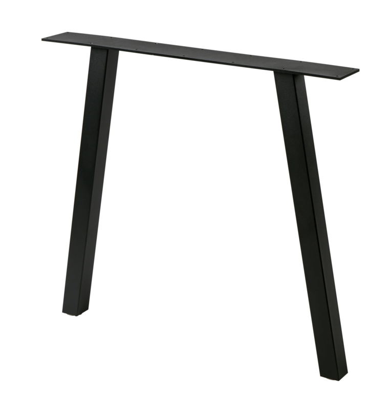 Stalen tafel onderstel model A poot koker 5x5cm (STRIP)