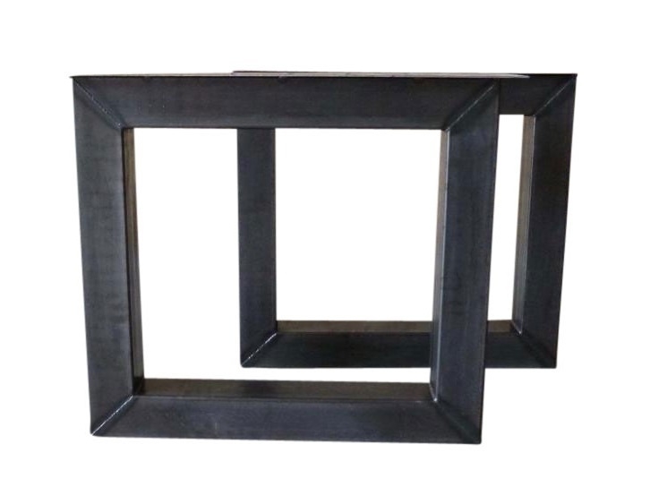 Stalen tafel model vierkant koker 10x10cm | Tafelpoten staal | JORG`S Meubelen