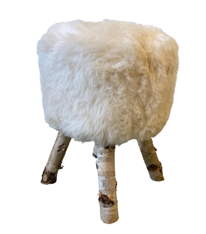 concept Raad Begin Krukje met schapenbont | Krukjes | JORG`S Meubelen