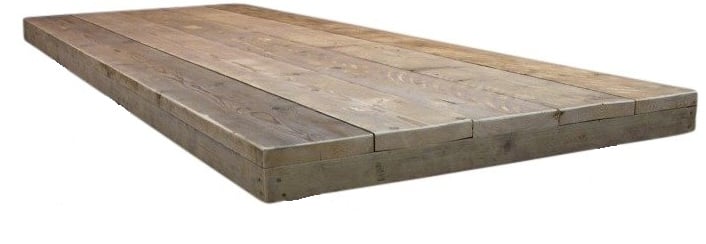Overtreffen hurken stijfheid Tafelblad steigerhout 180x80 beton grijs recht (voorraad magazijn artikel)  | Outlet Losse tafelbladen | JORG`S Meubelen