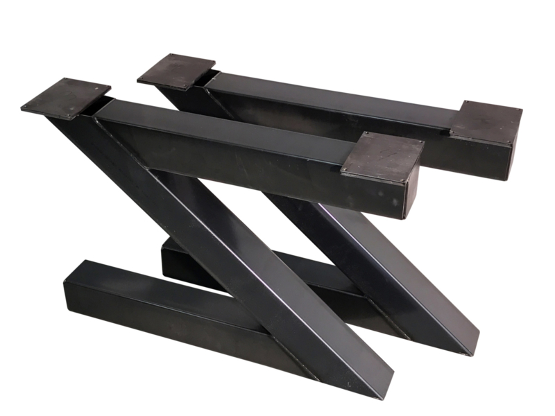 binden Buitenlander hun Stalen tafel onderstel model Z koker 12x12cm | Tafelpoten staal | JORG`S  Meubelen