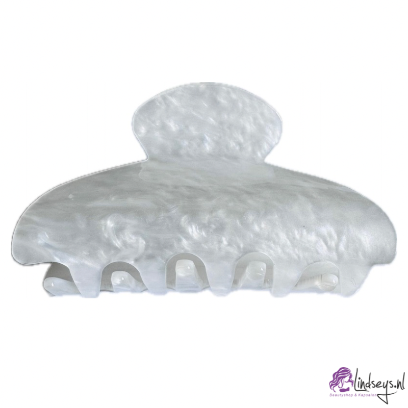 White Pearl - Haarklem – 8,3 cm x 4,5 cm -1 st