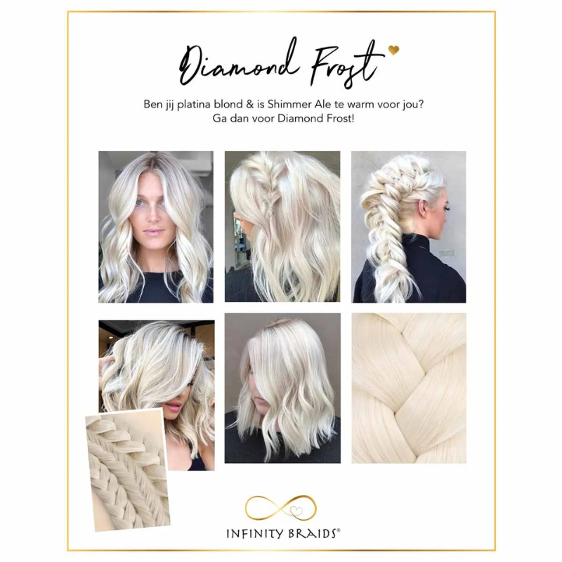 Infinity Viènne Braid - Diamond Frost - Messy Braid - Platina Blond
