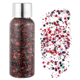 Glitter Gel - 08 - Rood - Voor Haar en Huid