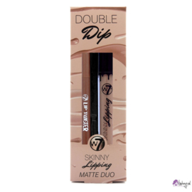 W7 cosmetics Double Dip - Skinny Lipping Matte Duo - Off The Wall - Set: matte Lipgloss en lippotlood