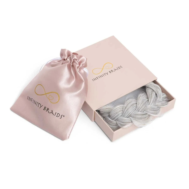 Infinity Viènne Braid - Iced Gold - Messy Braid - Grijs