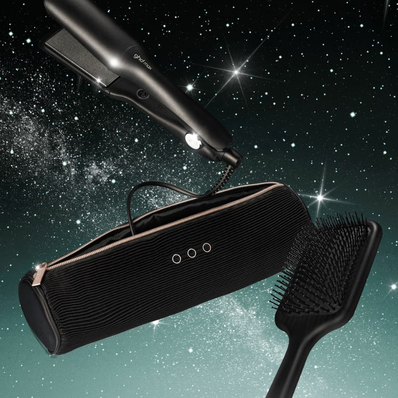 ghd - Max Wide Plate Styler - Gift Set – White Edition | Met Paddle Borstel & Hittebestendige Opbergtas