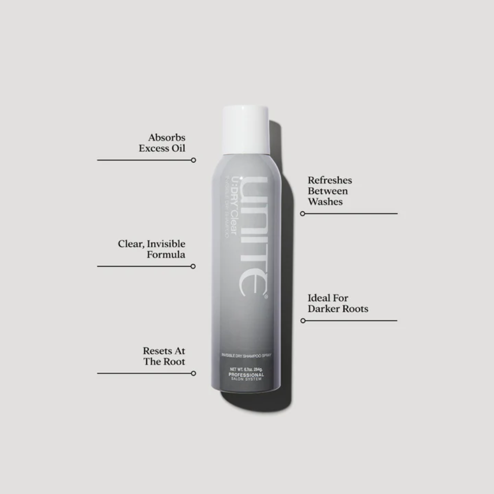 Unite U:DRY Clear - Droogshampoo - Donker haar