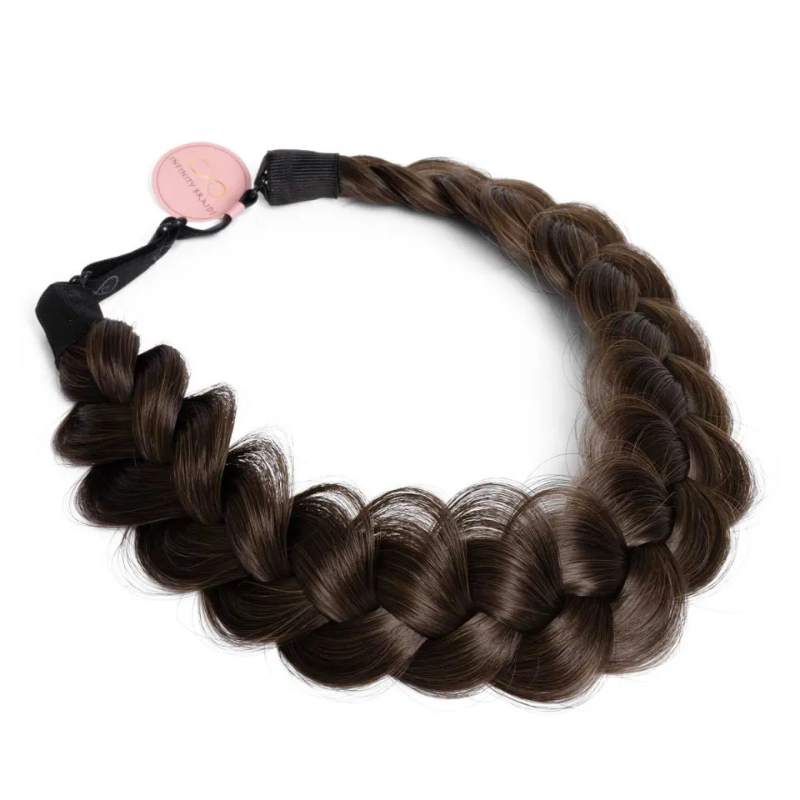 Infinity Viènne Braid - Auburn Sugar - Messy Braid - Middenbruin