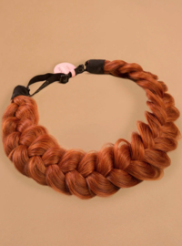 Infinity Braid Viènne Fire Dash - Messy Braid - Koper met Subtiele Highlights