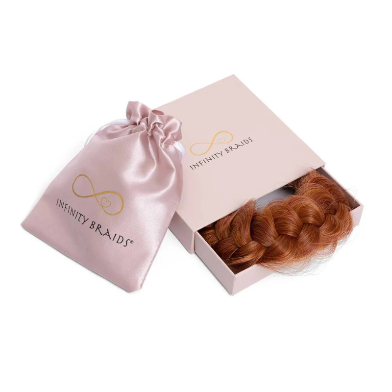Infinity Braid Viènne Fire Dash - Messy Braid - Koper met Subtiele Highlights