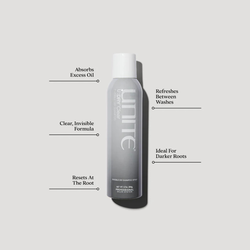 Unite U:DRY Clear - Droogshampoo - Donker haar