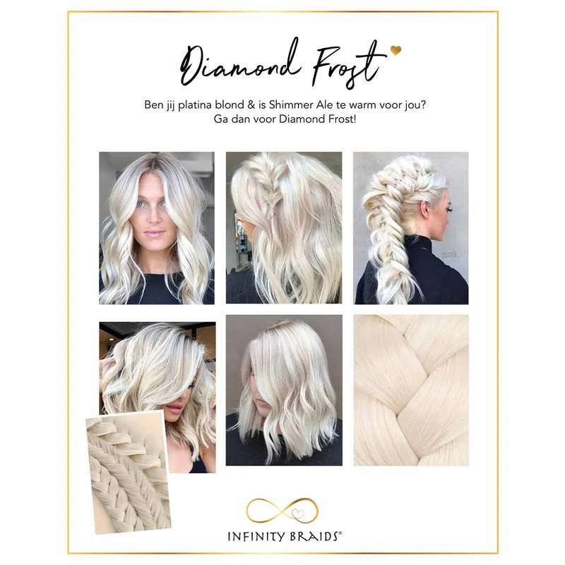 Infinity Lizzy Braid - Diamond Frost - Regular Braid - Platina Blond