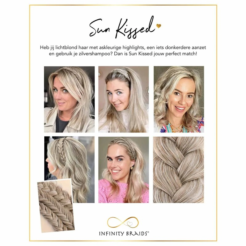 Infinity Lizzy Braid - Sun Kissed - Regular Braid - Lichtblond