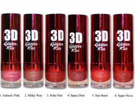 W7 3D Glitter Kiss Lipstick - Lippenstift