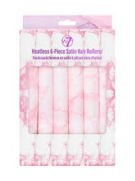 W7 Heatless Satin Hair Rollers - 6 stuks