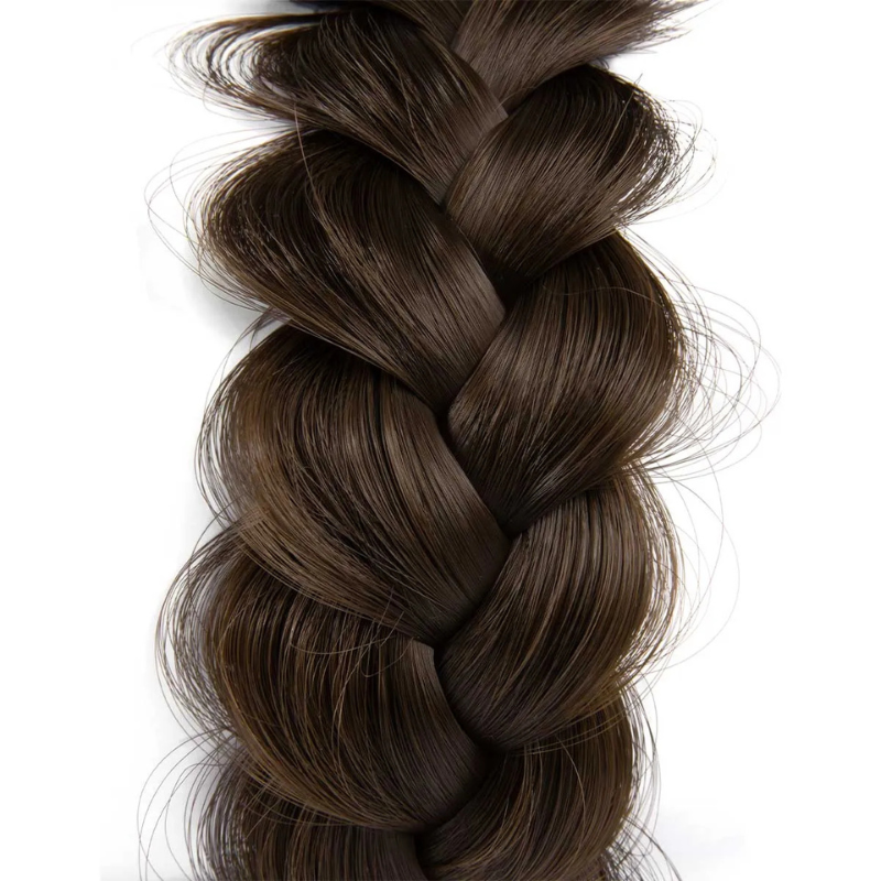 Infinity Viènne Braid - Mocha Chino - Messy Braid - Midden tot donkerbruin