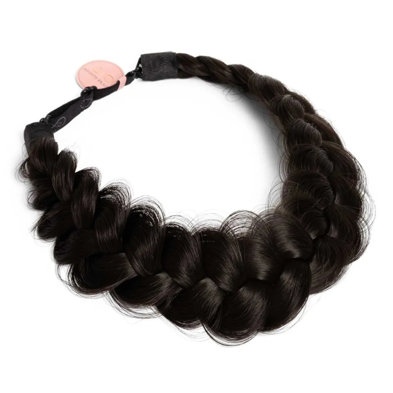 Infinity Viènne Braid - Espresso Smoke - Messy Braid - Koel Donkerbruin