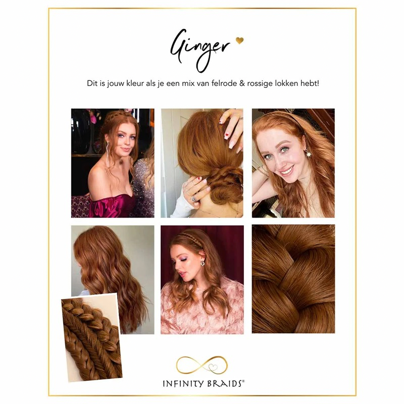 Infinity Lizzy Braid - Ginger - Regular Braid - Koper