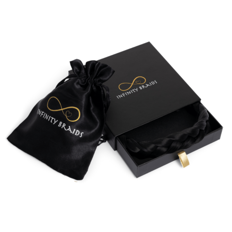 Infinity Lizzy Braid - Onyx - Regular Braid - Zwart