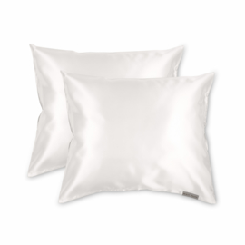 Beauty Pillow - Satijnen Kussensloop - Creme Pearl- 60x70