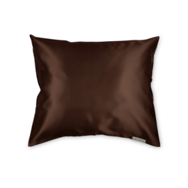 Beauty Pillow - Satijnen Kussensloop - Chocolate Brown - Donkerbruin - 60x70