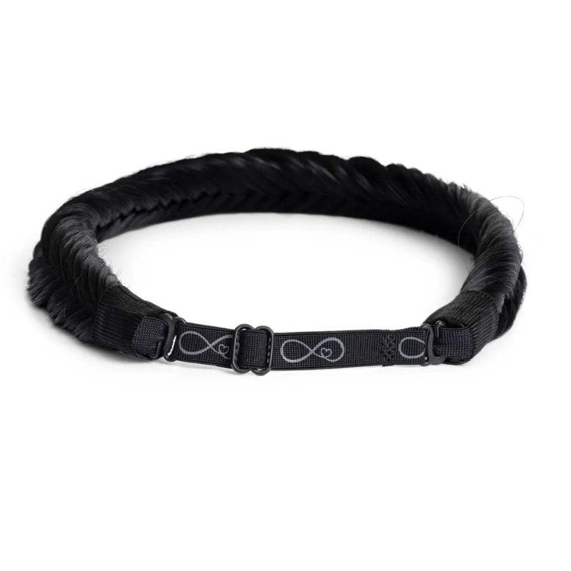 Infinity Jolie Braid - Onyx - Fishtail - Zwart