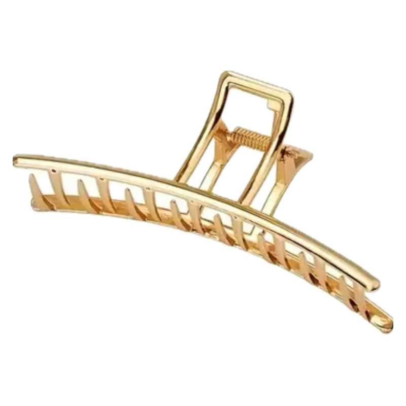 Metalen Haarklem Goud – Rechte Design (11,5 cm x 5 cm)