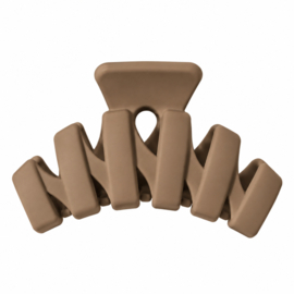 Wave Haarklem - Bruin - 6,7 cm – Half Opgestoken Haar