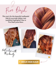 Infinity Jolie Braid - Fire Dash - Fishtail - Koper met Subtiele Highlights