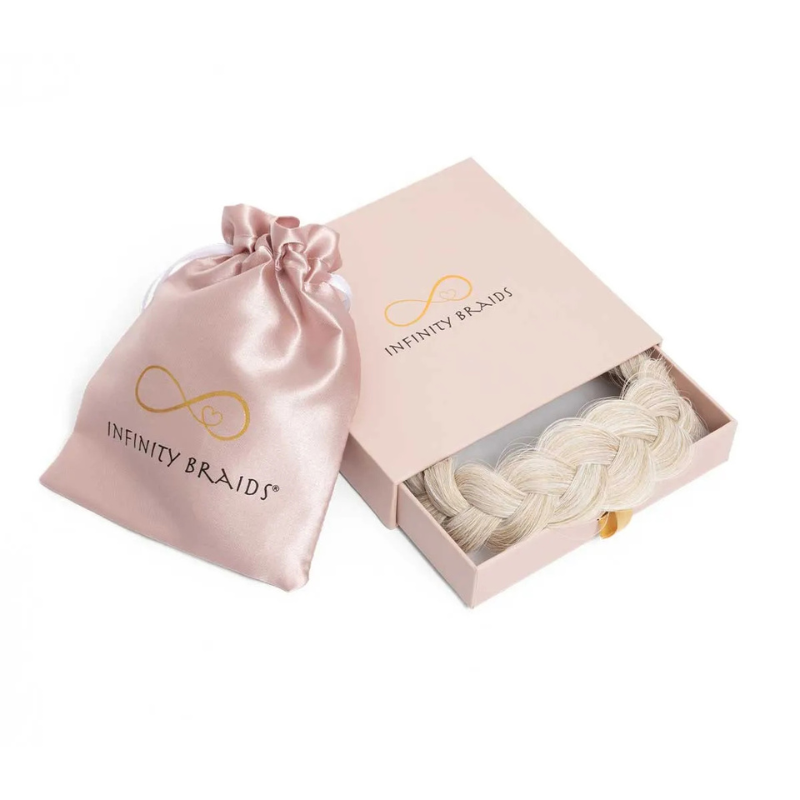 Infinity Viènne Braid - Ashy Ribbon - Messy Braid -  Heel Lichtblond