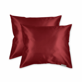 Beauty Pillow - Satijnen Kussensloop Red - Rood - 60x70