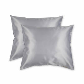 Beauty Pillow - Satijnen Kussensloop - Zilver - 60x70