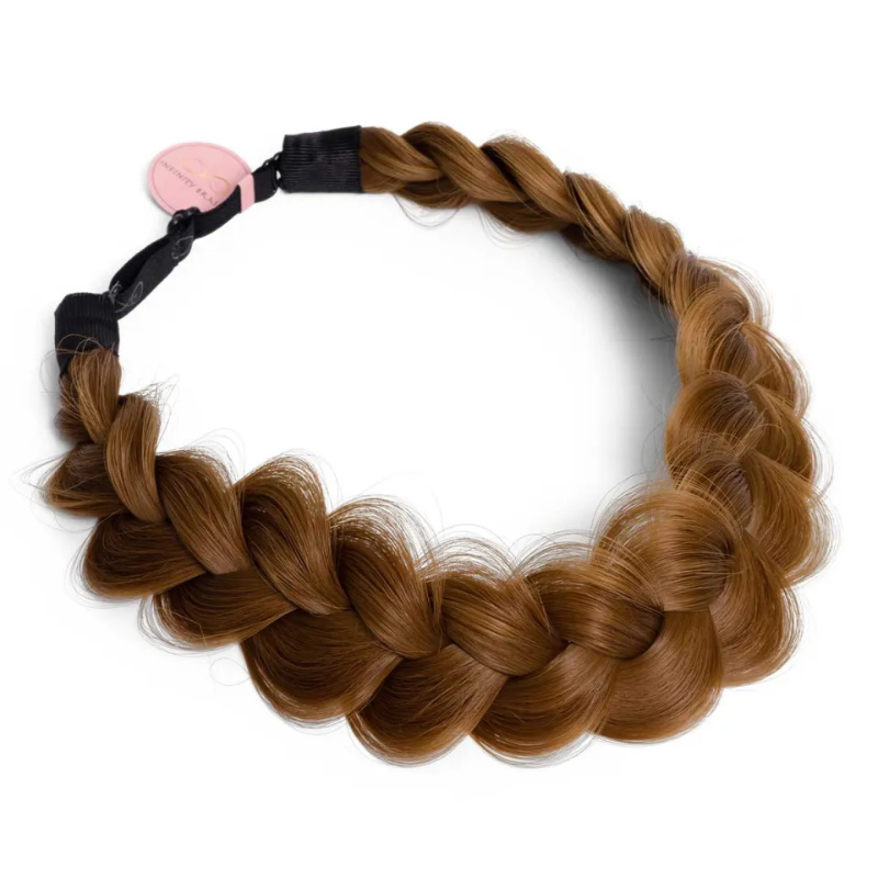 Infinity Viènne Braid - Apricot Amber - Messy Braid - Lichtrode Rossige