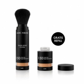 Marc Inbane - Tinted SPF50 Powder - Dark -  GRATIS Refill 