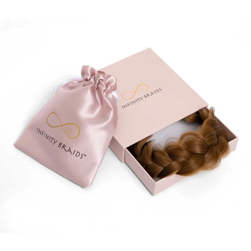 Infinity Viènne Braid - Apricot Amber - Messy Braid - Lichtrode Rossige